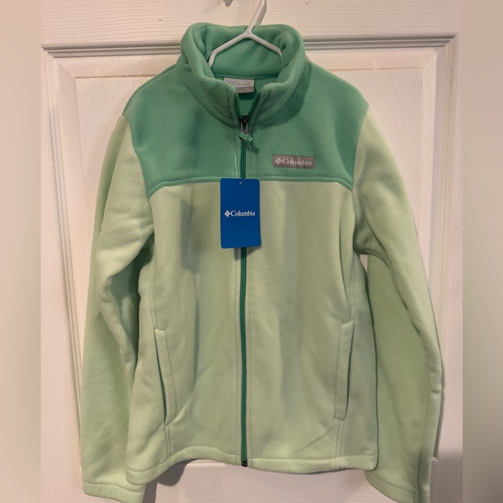 NWT Columbia Mint Green Fleece Jacket